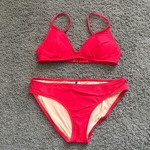 J. Crew Red Bikini Set